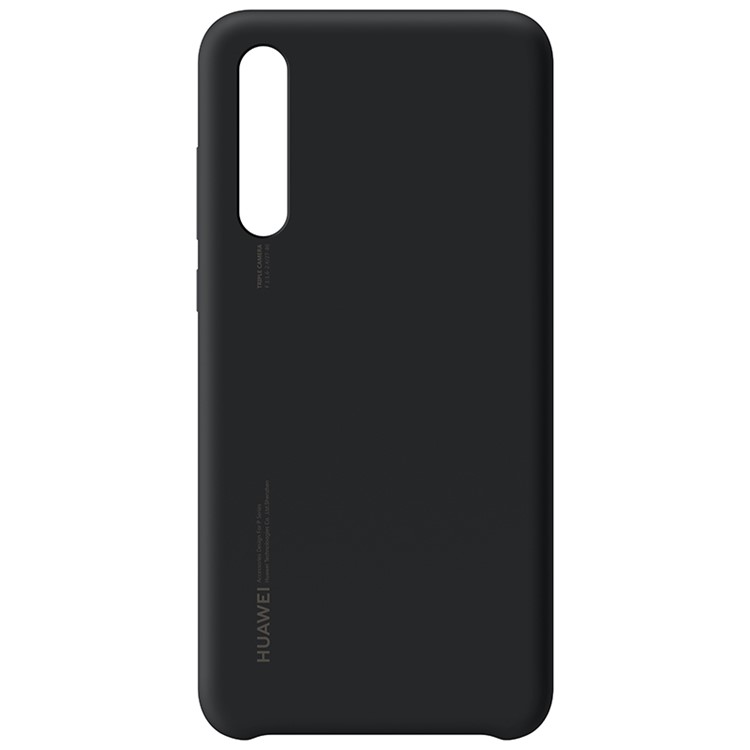 HUAWEI Liquid Silicone Silky Feel Mobile Phone Case for Huawei P20 Pro - Black-2