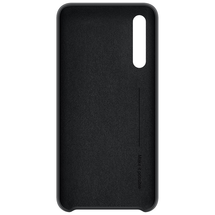 HUAWEI Liquid Silicone Silky Feel Mobile Phone Case for Huawei P20 Pro - Black-3