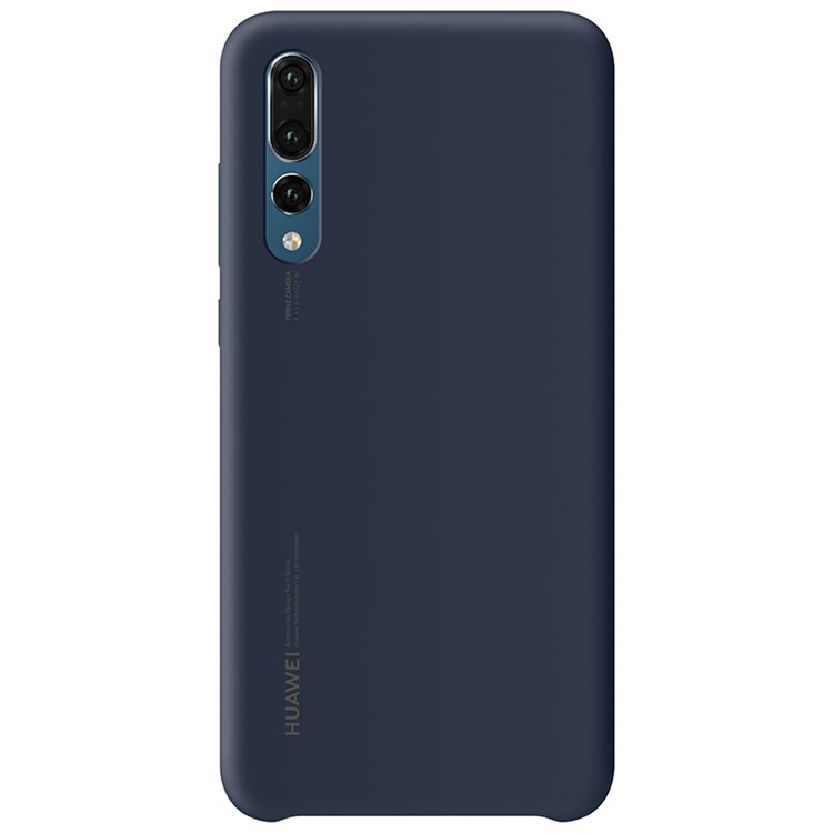 HUAWEI Silky Feel Liquid Silicone Protection Phone Shell for Huawei P20 Pro - Dark Blue-1
