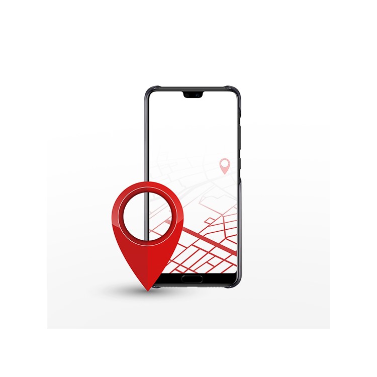 HUAWEI PU Leather Coated PC Hard Case + Magnetic Car Air Vent Mount Set for Huawei P20 Pro - Black-12
