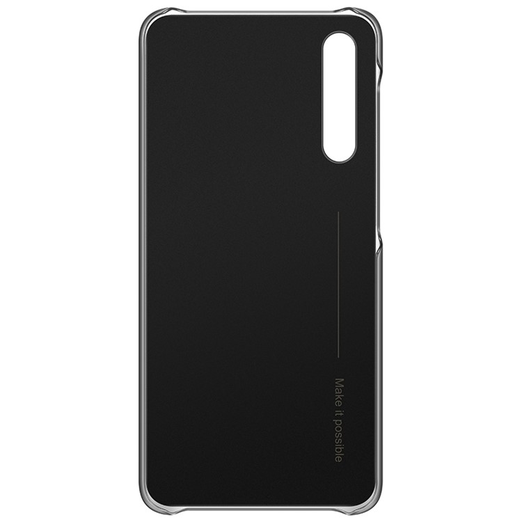 HUAWEI PU Leather Coated PC Hard Case + Magnetic Car Air Vent Mount Set for Huawei P20 Pro - Black-4
