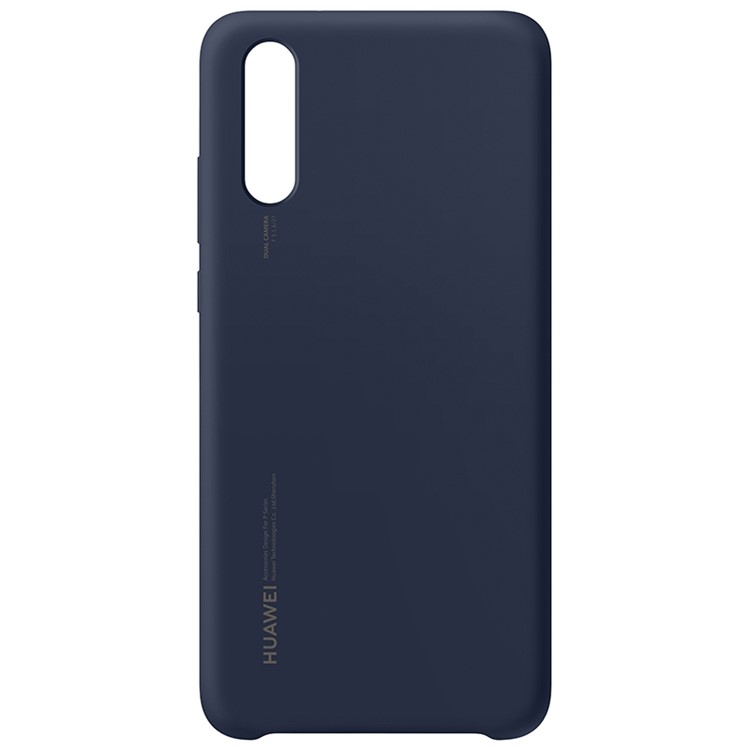 HUAWEI Liquid Silicone Silky Feel Mobile Phone Shell for Huawei P20 - Dark Blue-2