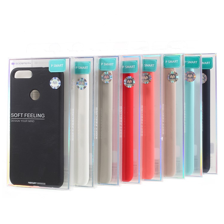 MERCURY GOOSPERY Matte Skin TPU Phone Cover for Huawei P Smart/Enjoy 7S - Black-6