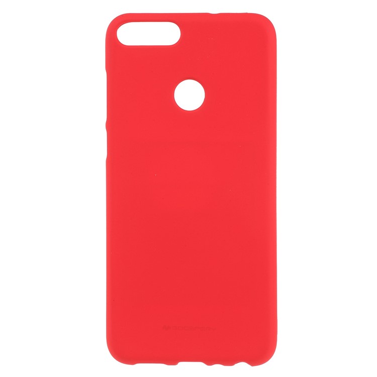 MERCURY GOOSPERY Matte Skin TPU Phone Back Cover for Huawei P Smart/Enjoy 7S - Red-1
