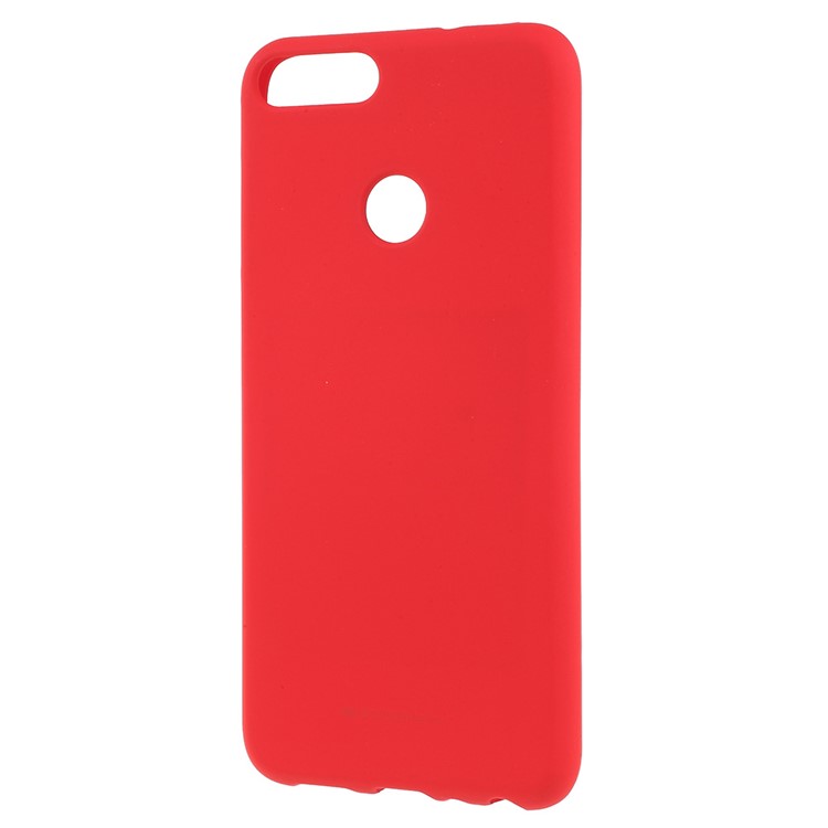MERCURY GOOSPERY Matte Skin TPU Phone Back Cover for Huawei P Smart/Enjoy 7S - Red-2
