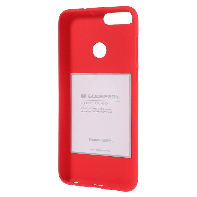 MERCURY GOOSPERY Matte Skin TPU Phone Back Cover for Huawei P Smart/Enjoy 7S - Red-3