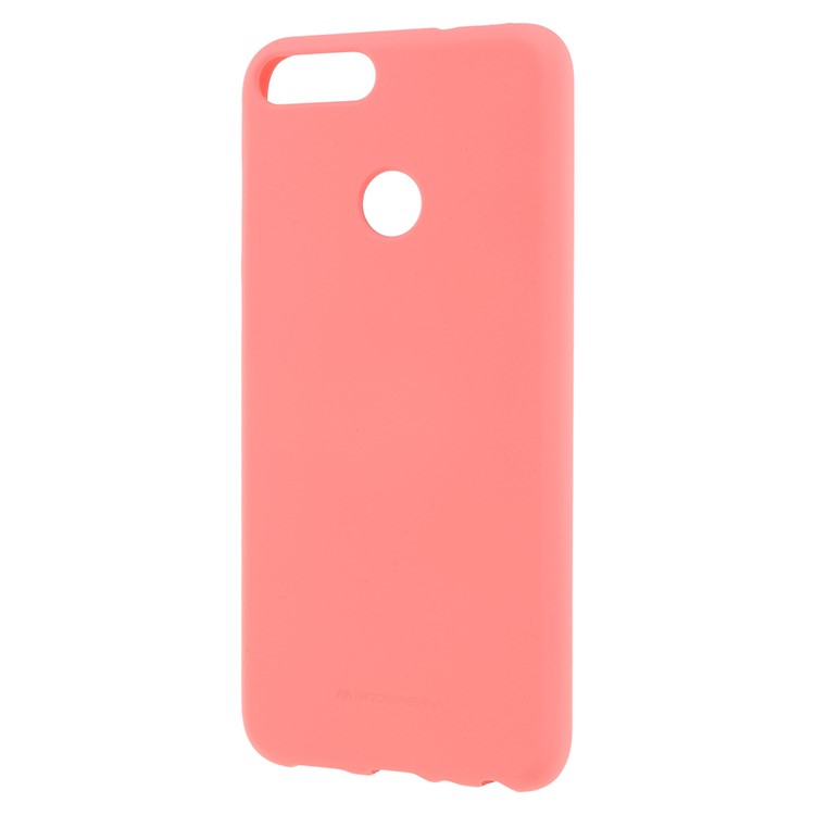 MERCURY GOOSPERY Matte Skin TPU Gel Casing Cover for Huawei P Smart/Enjoy 7S - Pink-2