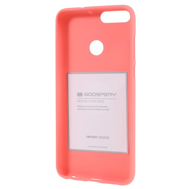 MERCURY GOOSPERY Matte Skin TPU Gel Casing Cover for Huawei P Smart/Enjoy 7S - Pink-3