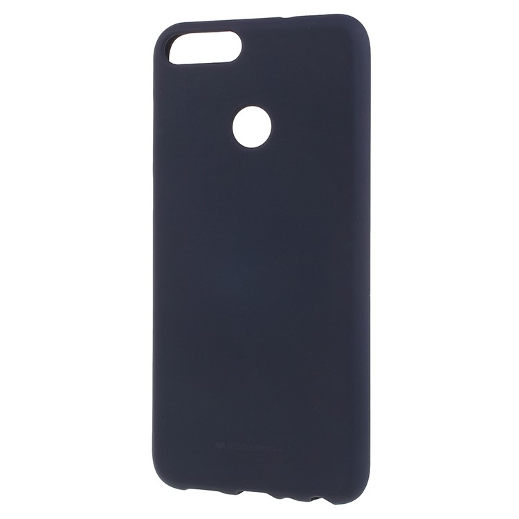 MERCURY GOOSPERY Matte Skin TPU Mobile Phone Case for Huawei P Smart/Enjoy 7S - Dark Blue-2