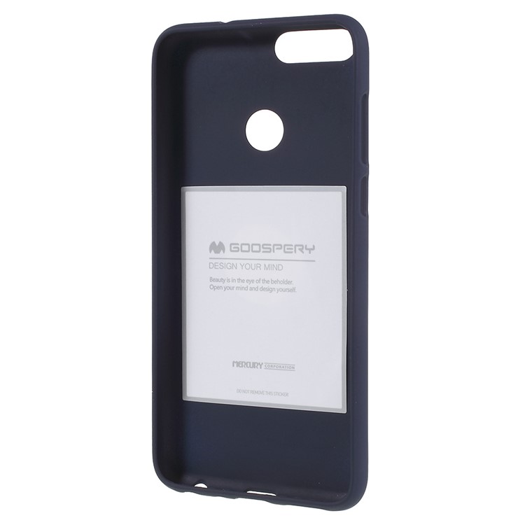 MERCURY GOOSPERY Matte Skin TPU Mobile Phone Case for Huawei P Smart/Enjoy 7S - Dark Blue-3