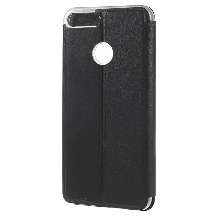 View Window PU Leather Case for Huawei Honor 9 Lite / Honor 9 Youth Edition - Black-2