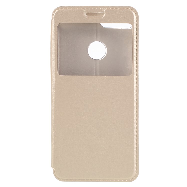View Window PU Leather Phone Case Accessory for Huawei Honor 9 Lite / Honor 9 Youth Edition - Gold-3