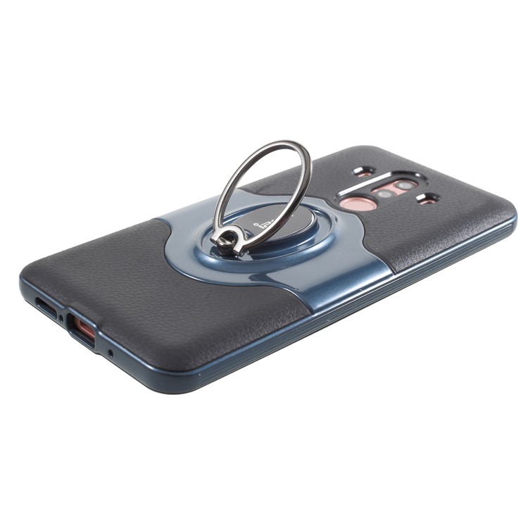IPAKY PC + TPU Hybrid Mobile Phone Protection Cover with Ring Holder Stand for Huawei Mate 10 Pro - Blue-6