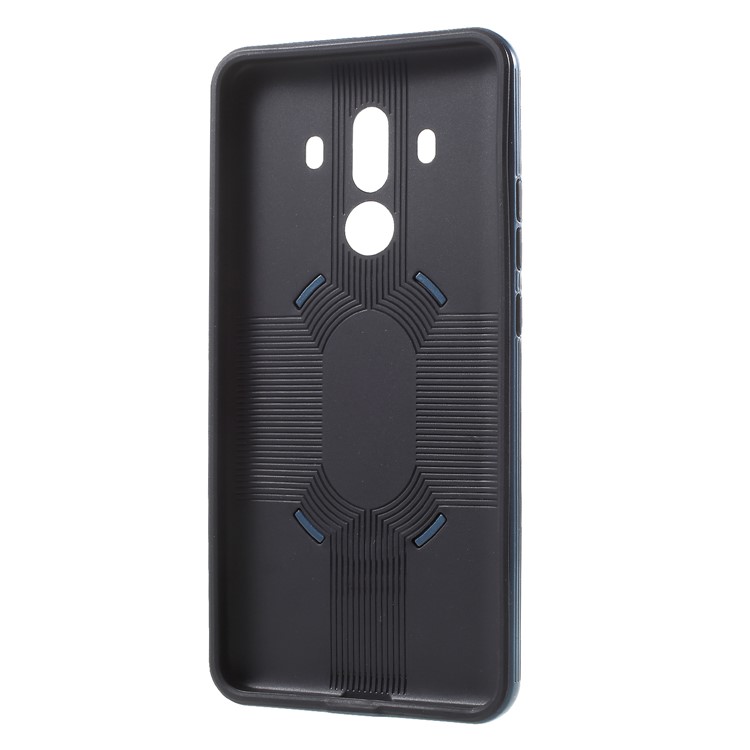 IPAKY PC + TPU Hybrid Mobile Phone Protection Cover with Ring Holder Stand for Huawei Mate 10 Pro - Blue-7
