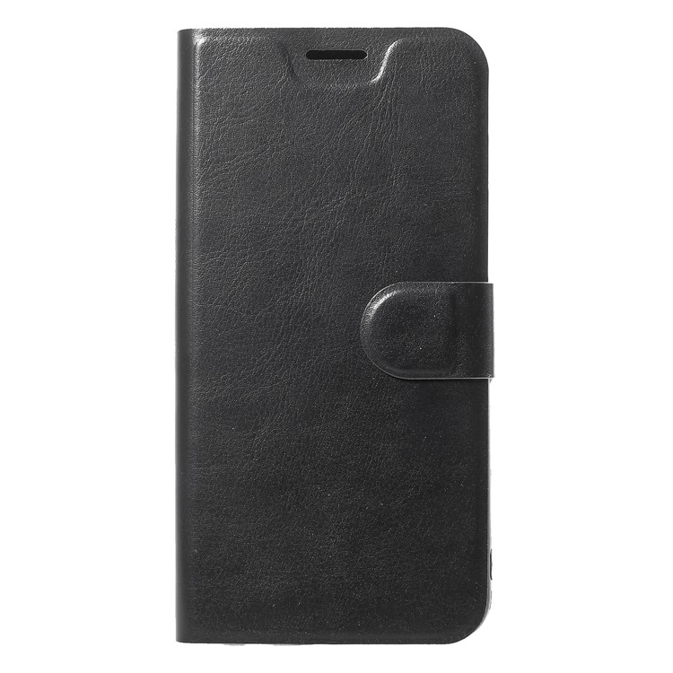 Crazy Horse Texture Card Holder Stand Flip Leather Cover for Huawei Honor 7C/Enjoy 8/Nova 2 Live /Y7 Prime (2018) - Black-1