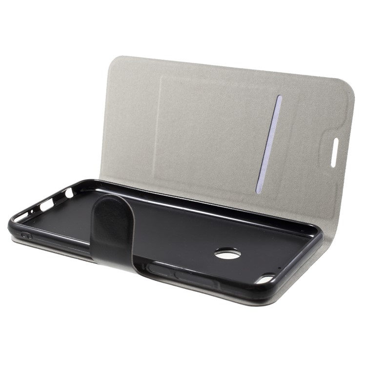 Crazy Horse Texture Card Holder Stand Flip Leather Cover for Huawei Honor 7C/Enjoy 8/Nova 2 Live /Y7 Prime (2018) - Black-5