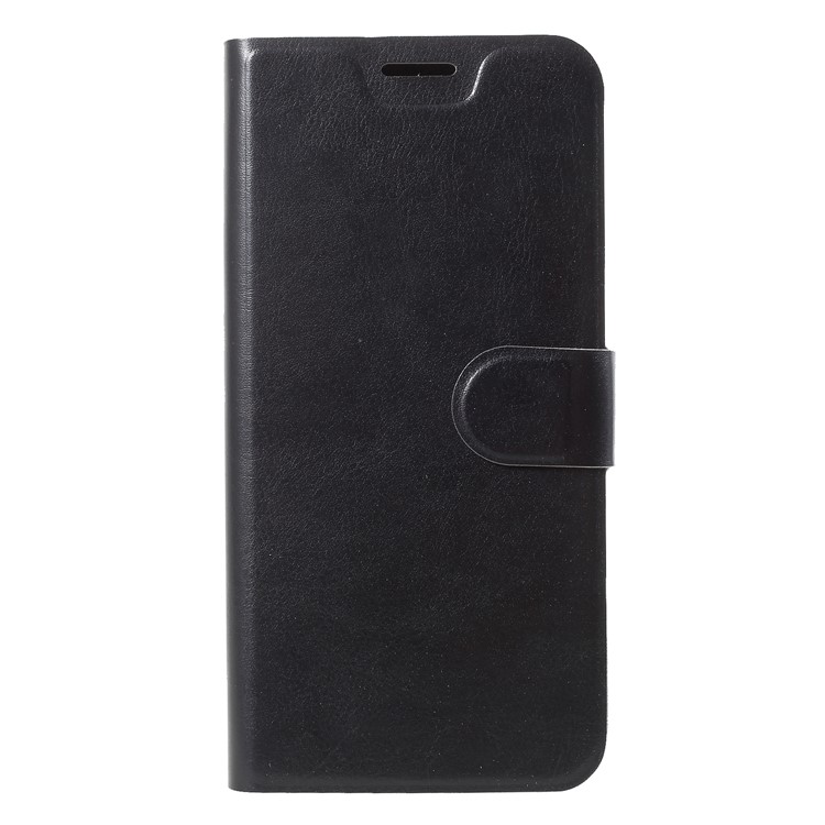 Crazy Horse Texture Card Holder Stand Leather Case for Huawei Y9 (2018) / Enjoy 8 Plus - Black-3