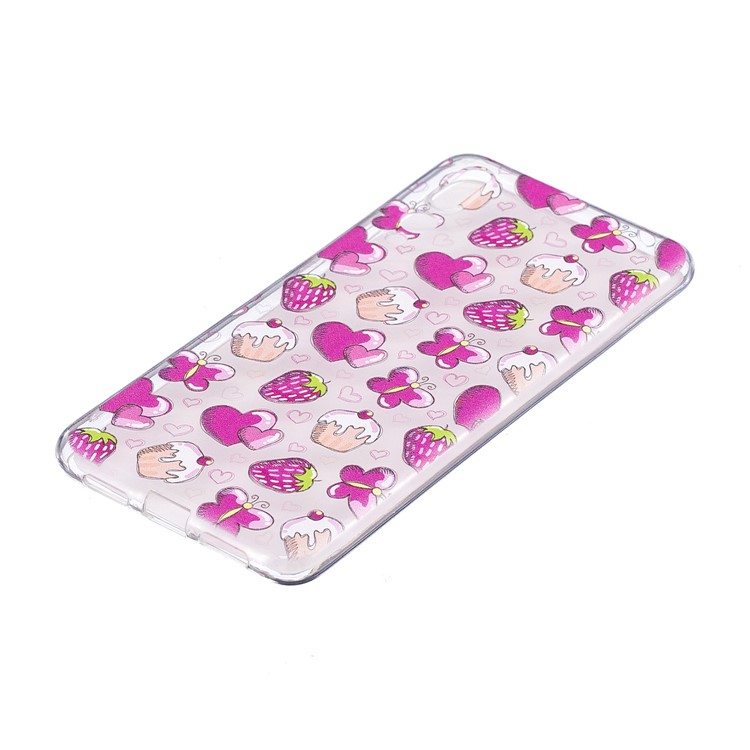 Pattern Printing IMD TPU Phone Cover for Huawei P20 Pro - Cake and Strawberry-2