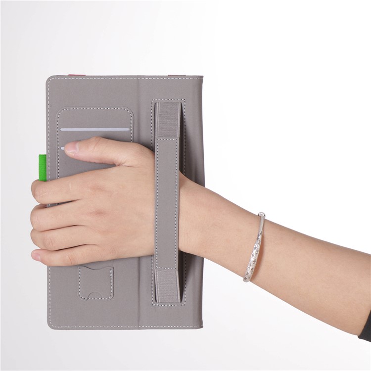 Foldable Stand PU Leather Tablet Case for Huawei MediaPad M5 8 - Green-7