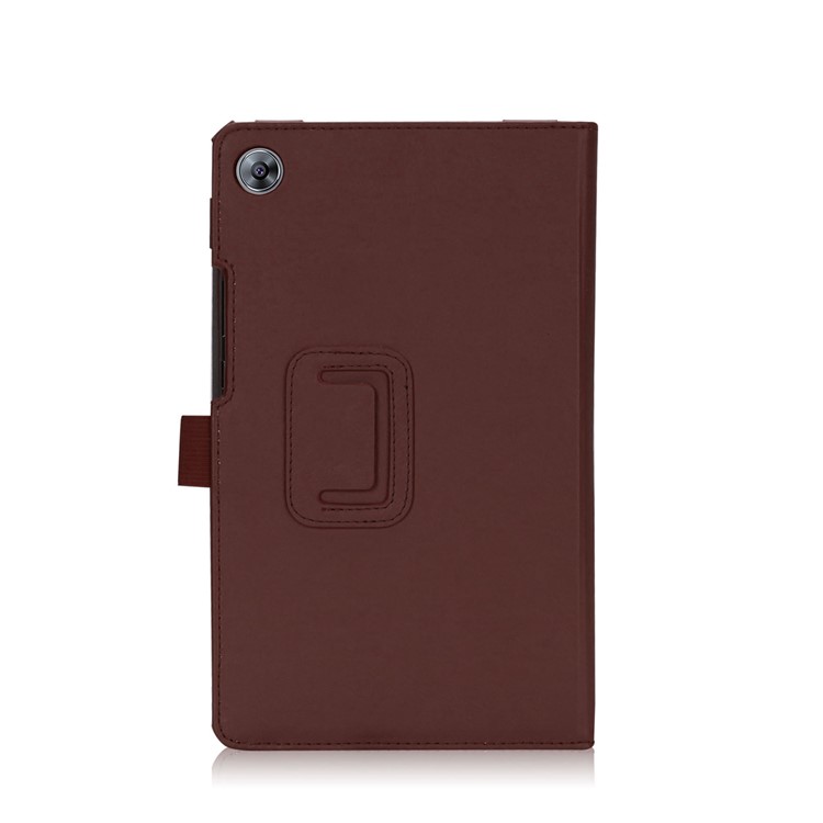 Foldable Stand PU Leather Card Holder Shell for Huawei MediaPad M5 8 - Brown-4