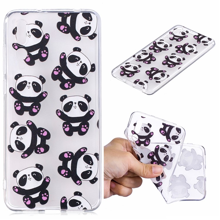 Pattern Printing IMD TPU Back Case for Huawei P20 - Cute Pandas-1