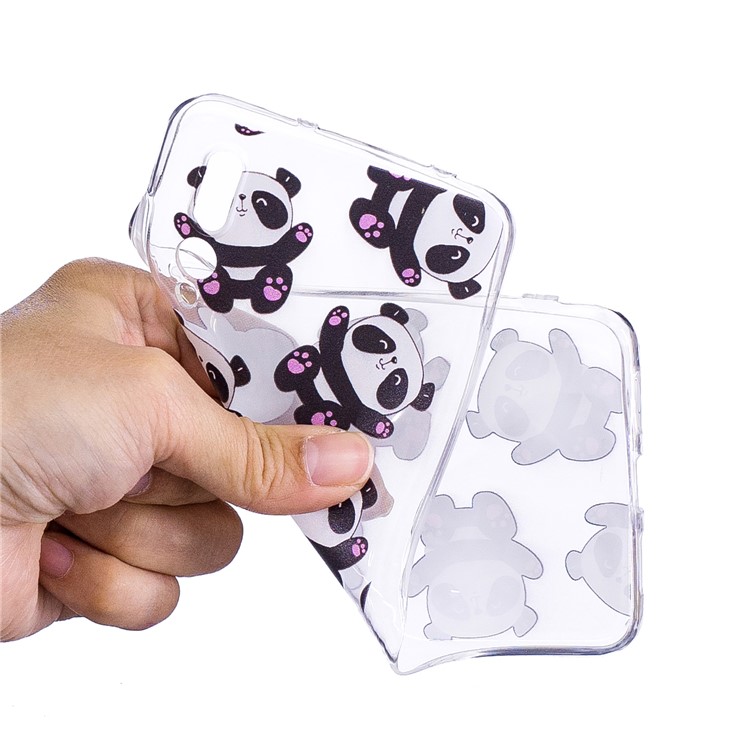 Pattern Printing IMD TPU Back Case for Huawei P20 - Cute Pandas-4