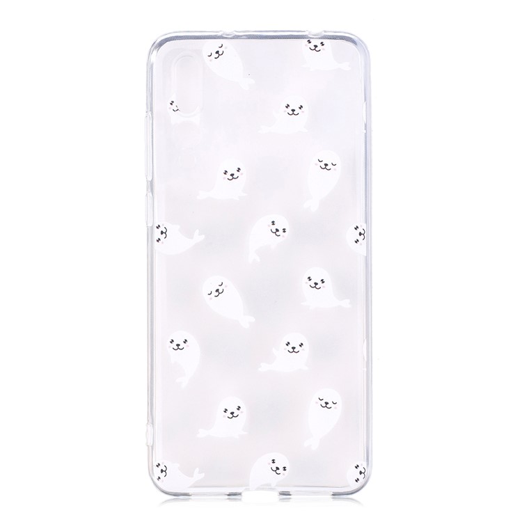 Pattern Printing IMD TPU Back Cover for Huawei P20 - Sea Lion-5