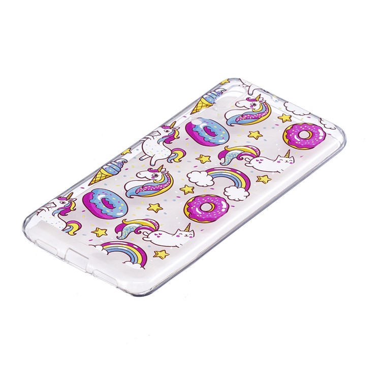 Pattern Printing IMD TPU Mobile Phone Cover for Huawei P20 - Doughnuts and Unicorns-2