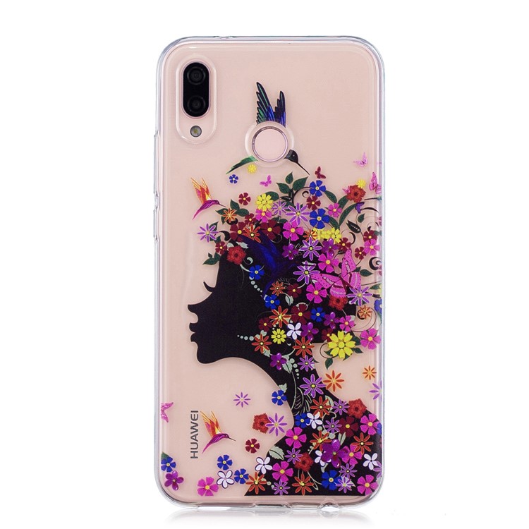 Pattern Printing TPU Case Shell for Huawei P20 Lite / Nova 3e - Beauty Pattern-3