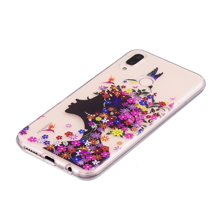 Pattern Printing TPU Case Shell for Huawei P20 Lite / Nova 3e - Beauty Pattern-4