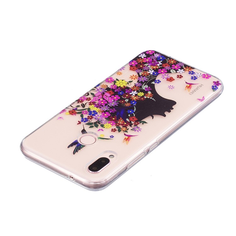 Pattern Printing TPU Case Shell for Huawei P20 Lite / Nova 3e - Beauty Pattern-5