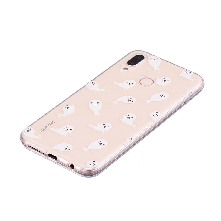 Печать с Шаблоном TPU Gel Cover Для Huawei P20 Lite / Nova 3e - Морской Лев-4