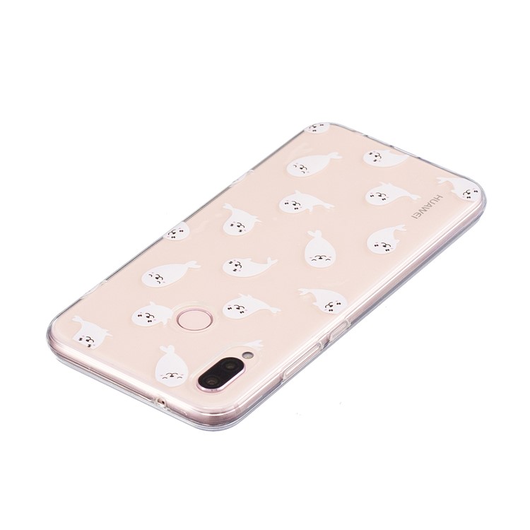 Pattern Printing TPU Gel Cover for Huawei P20 Lite / Nova 3e - Sea Lion-5