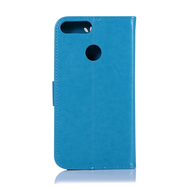 Imprint Dream Catcher Owl Magnetic Wallet PU Leather Stand Cell Phone Cover for Huawei Honor 9 Lite/Honor 9 Youth Edition - Blue-3