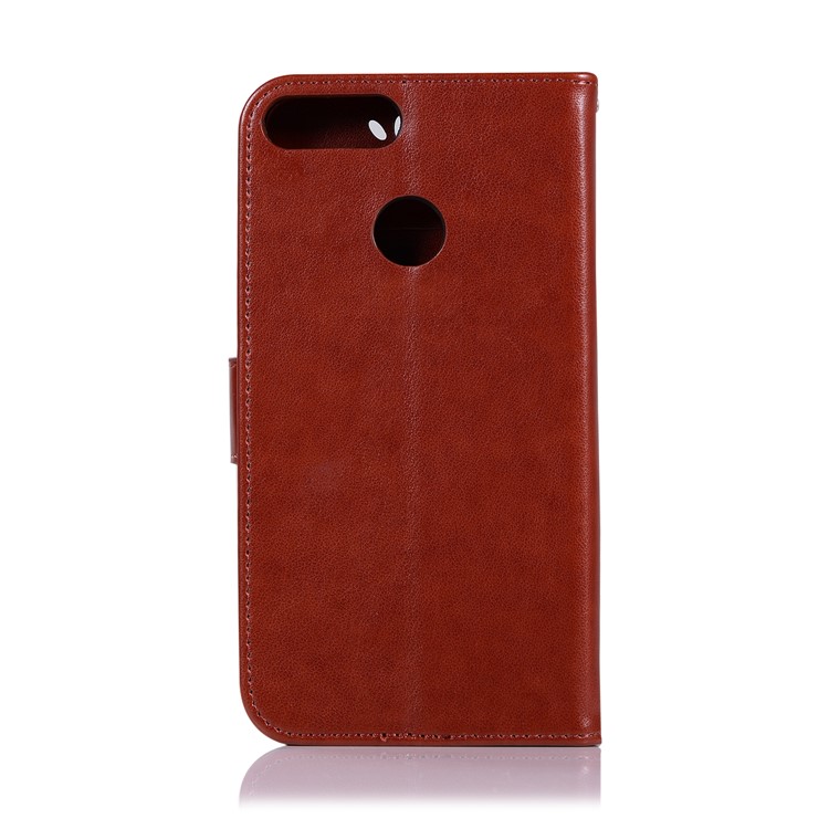 Imprint Dream Catcher Owl Magnetic Wallet PU Leather Stand Protective Shell for Huawei Honor 9 Lite/Honor 9 Youth Edition - Brown-3