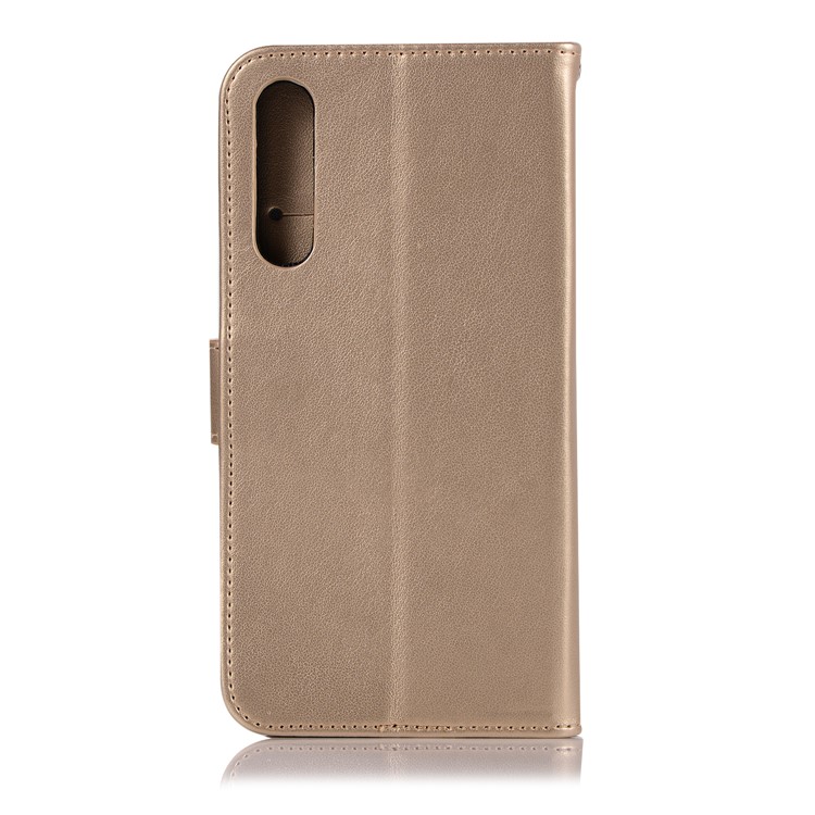 Imprint Owl Dream Catcher Wallet Leather Phone Case for Huawei P20 Pro - Gold-3