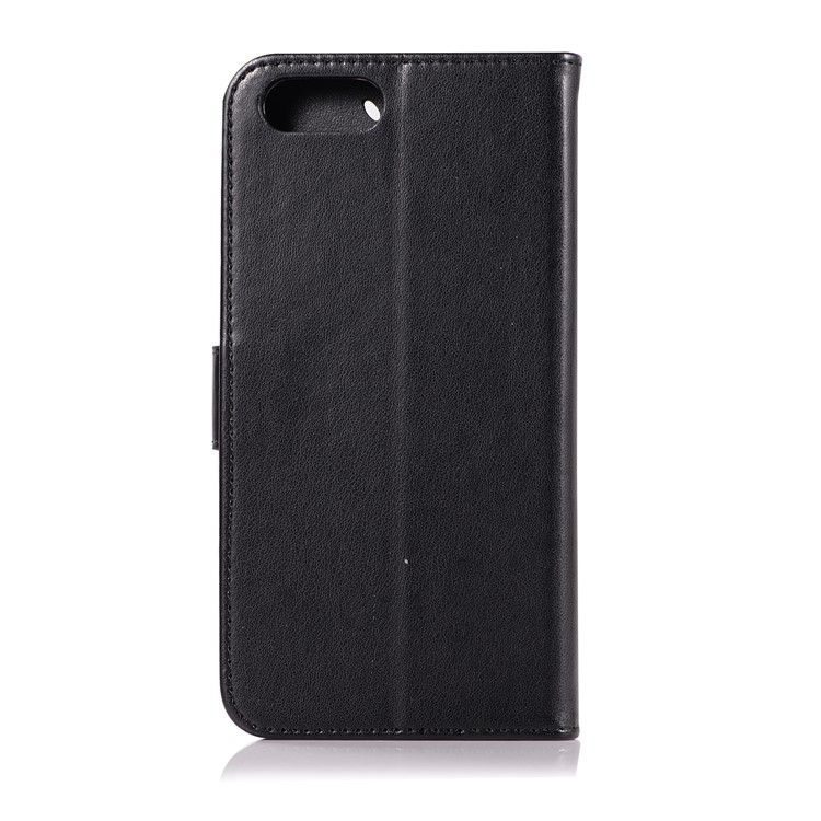 Imprint Owl Dream Catcher Wallet Leather Case for Huawei Honor V10/View 10 - Black-3