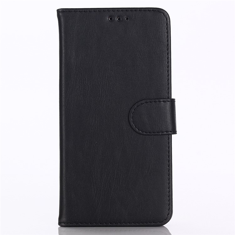 Funda De Cuero Retro Del Estilo Loco De La Cartera Del Estilo De La Textura Del Caballo Para Huawei P20 Pro - Negro-2