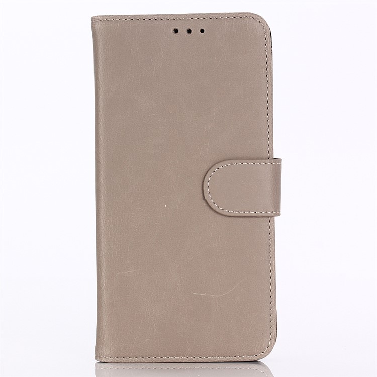 Crazy Horse Texture Retro Style Leather Wallet Stand Cover for Huawei P20 Pro - Grey-1