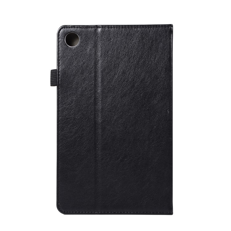 Wallet Stand Leather Case with Elastic Band for Huawei MediaPad M5 8 - Black-4