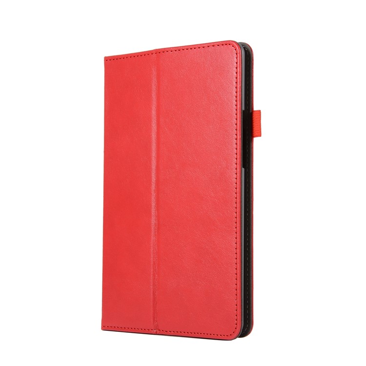 Wallet Stand Leather Cover with Elastic Band for Huawei MediaPad M5 8 - Red-2
