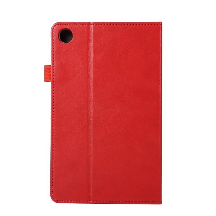 Wallet Stand Leather Cover with Elastic Band for Huawei MediaPad M5 8 - Red-4