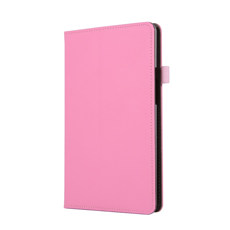 Wallet Stand Leather Casing with Elastic Band for Huawei MediaPad M5 8 - Pink-2
