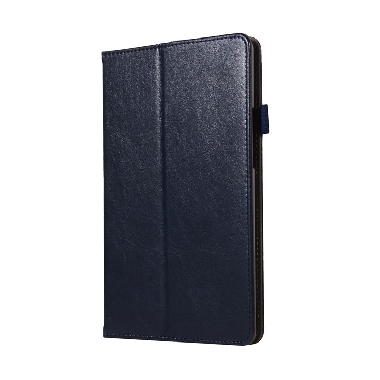 Wallet Stand Leather Protective Casing with Elastic Band for Huawei MediaPad M5 8 - Dark Blue-2