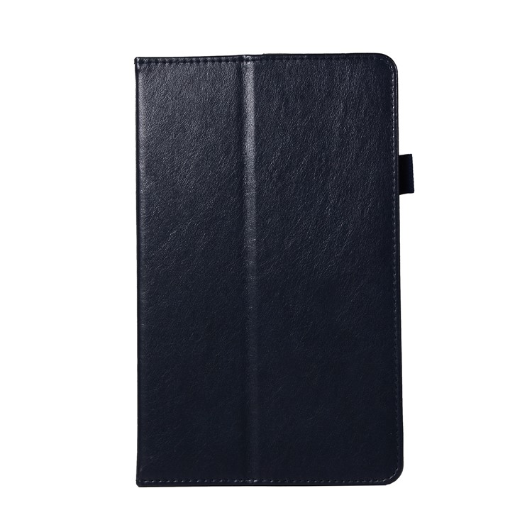 Wallet Stand Leather Protective Casing with Elastic Band for Huawei MediaPad M5 8 - Dark Blue-3
