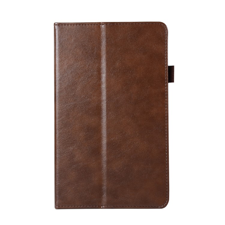 Wallet Stand Elastic Band Leather Case for Huawei MediaPad M5 8 - Brown-3
