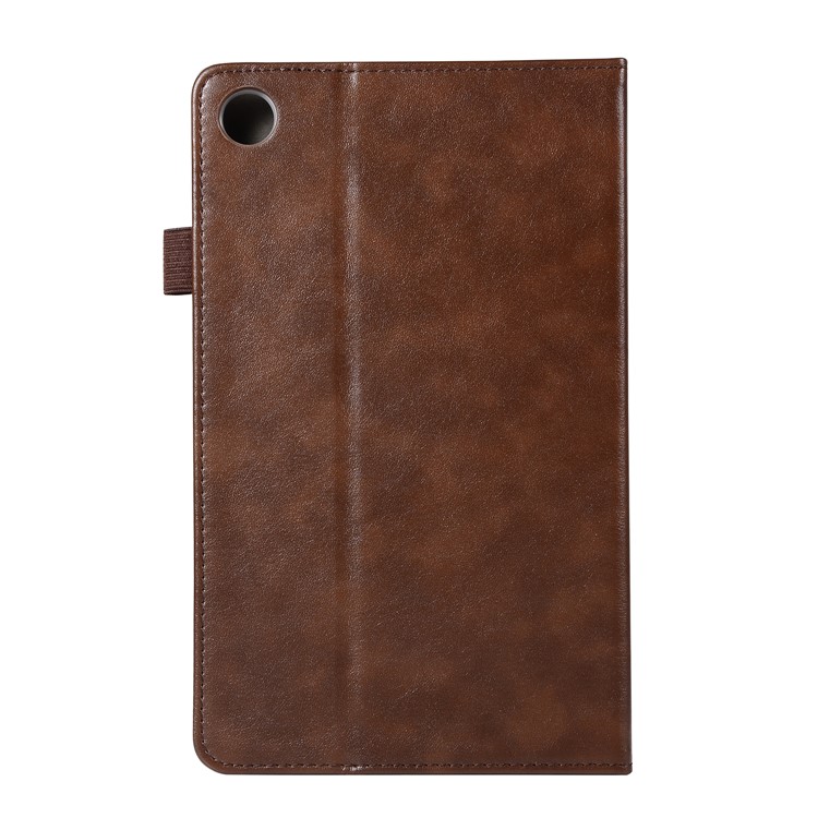 Wallet Stand Elastic Band Leather Case for Huawei MediaPad M5 8 - Brown-4