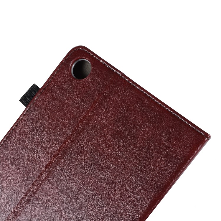 Wallet Stand Elastic Band Leather Cover for Huawei MediaPad M5 8 - Wine Red-12