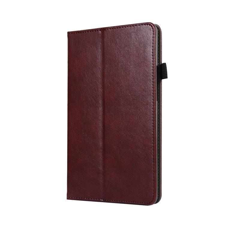 Wallet Stand Elastic Band Leather Cover for Huawei MediaPad M5 8 - Wine Red-2