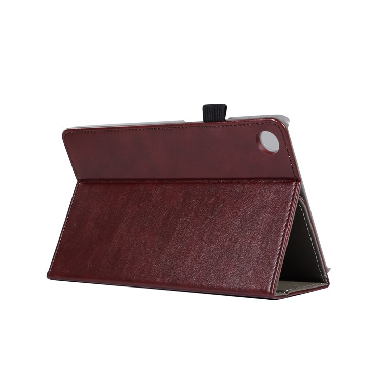Wallet Stand Elastic Band Leather Cover for Huawei MediaPad M5 8 - Wine Red-7